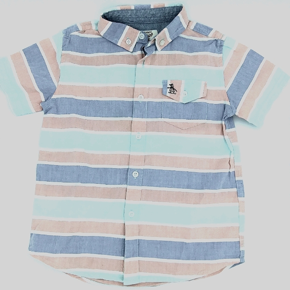 💙PENGUIN BY MUNSINGWEAR Striped Button Down Shirt